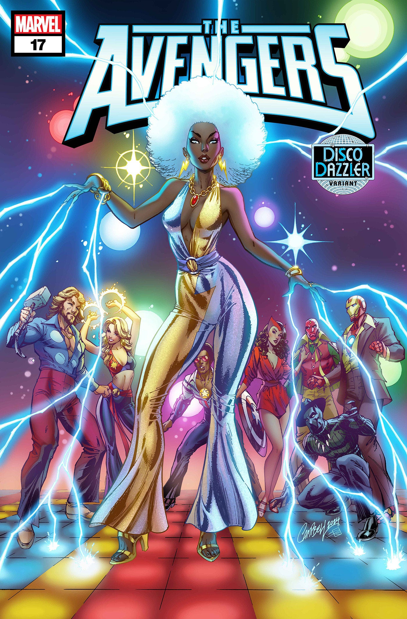 Avengers #17 J. Scott Campbell Disco Dazzler Variant [Dpwx] | Dragon's Lair Comics and Fantasy Houston TX