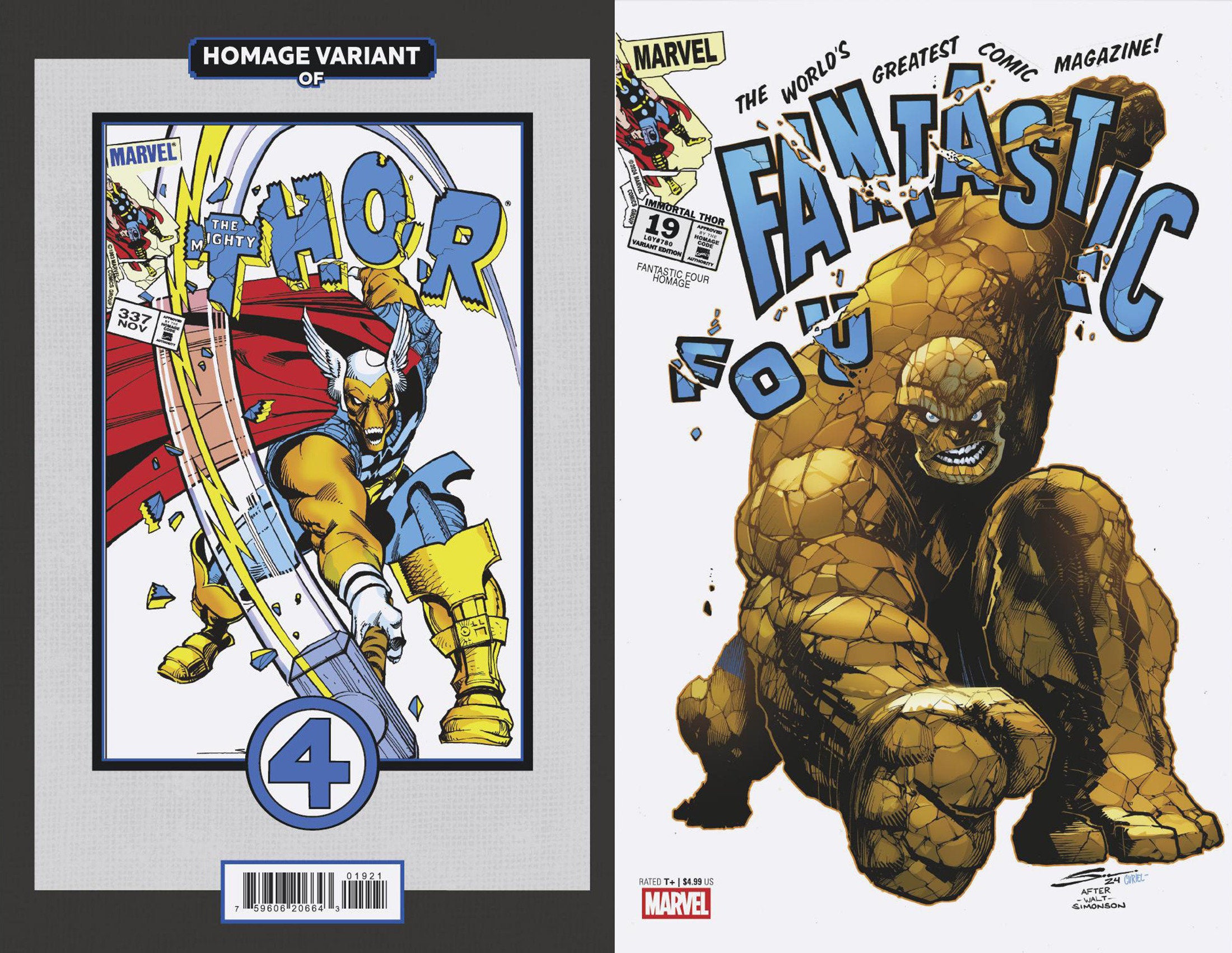 Immortal Thor #19 Gerardo Sandoval Fantastic Four Homage Variant | Dragon's Lair Comics and Fantasy Houston TX