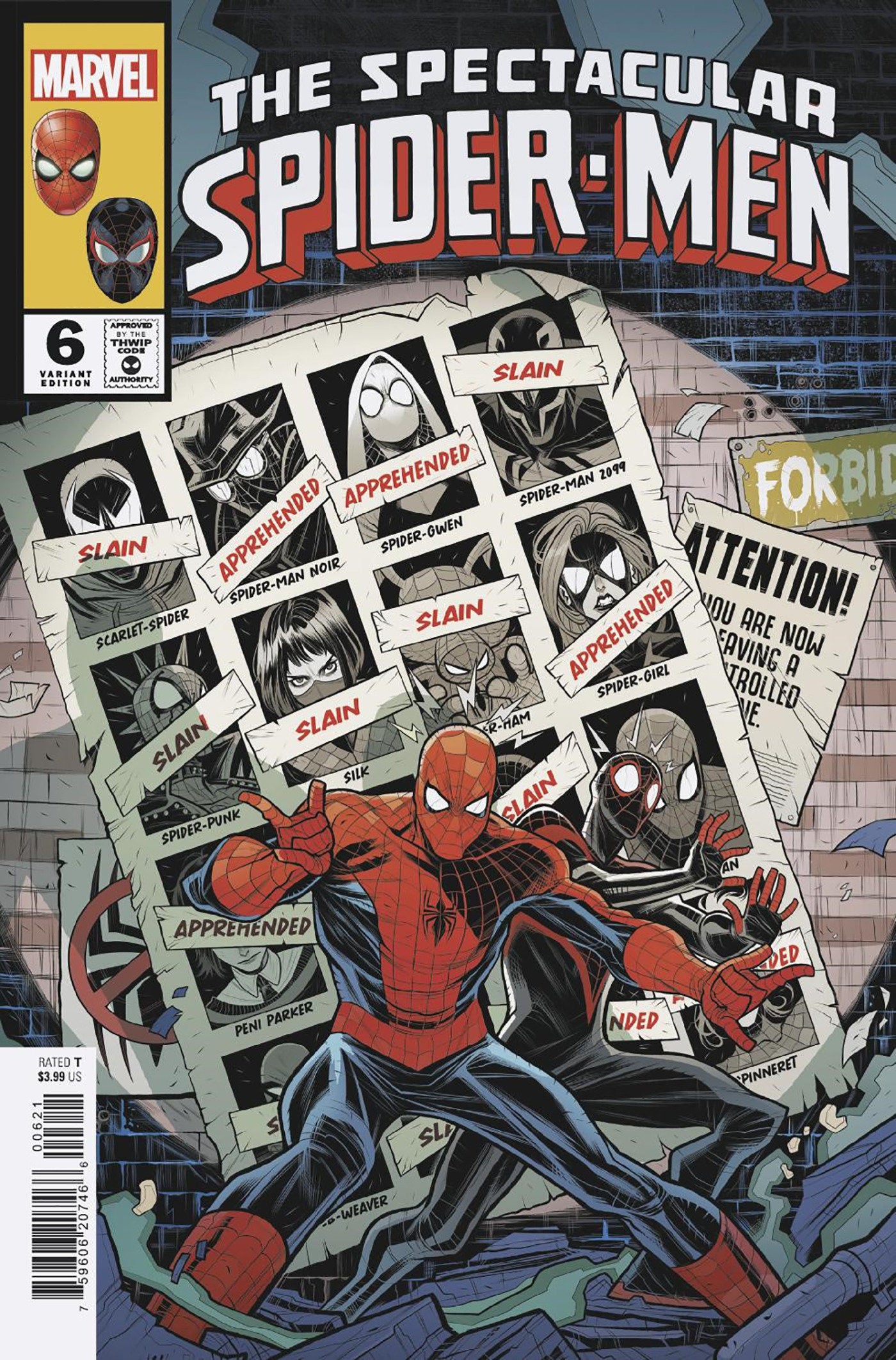 The Spectacular Spider-Men #6 Elizabeth Torque Homage Variant [Dpwx] | Dragon's Lair Comics and Fantasy Houston TX