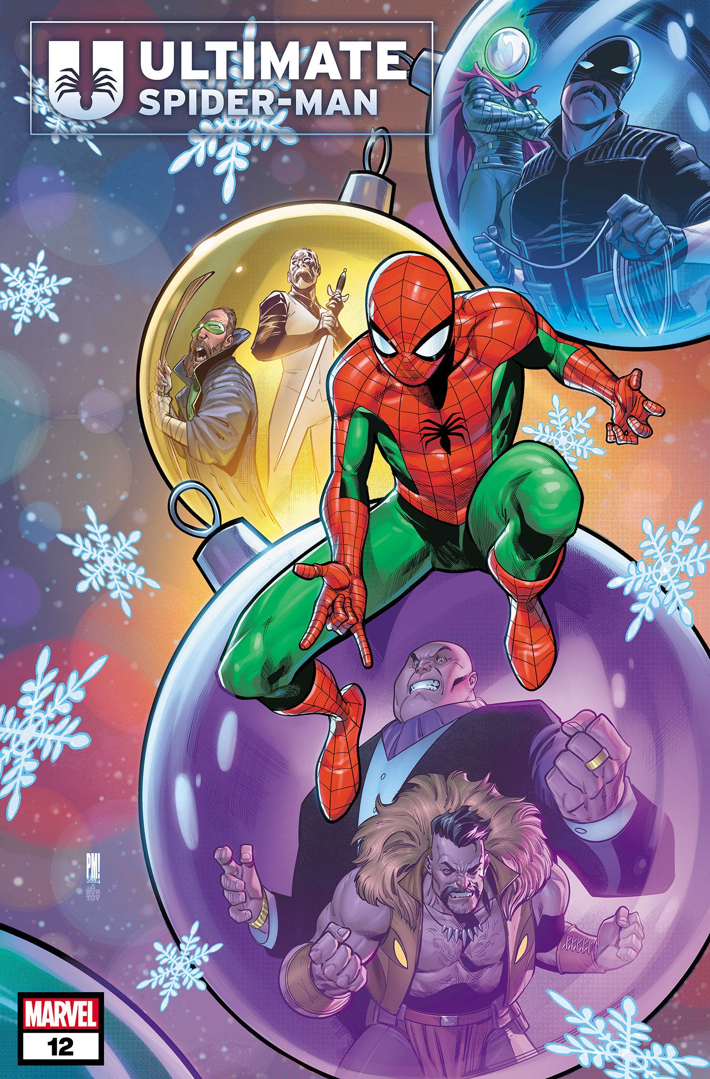 Ultimate Spider-Man #12 Paco Medina Winter Holiday Variant | Dragon's Lair Comics and Fantasy Houston TX