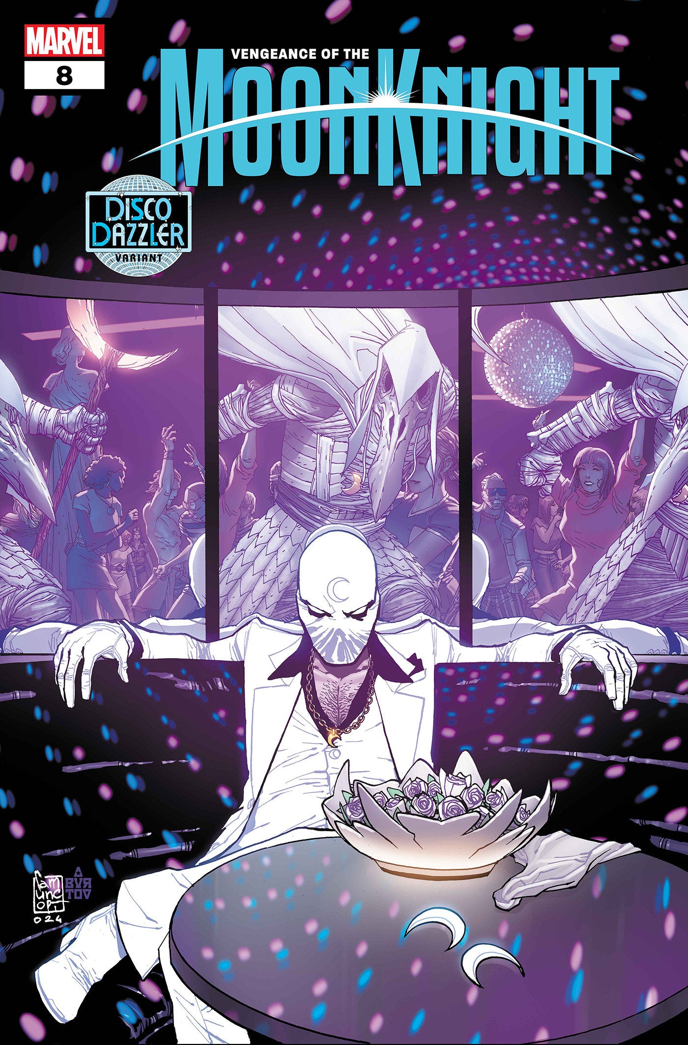 Vengeance Of The Moon Knight #8 Giuseppe Camuncoli Disco Dazzler Variant | Dragon's Lair Comics and Fantasy Houston TX