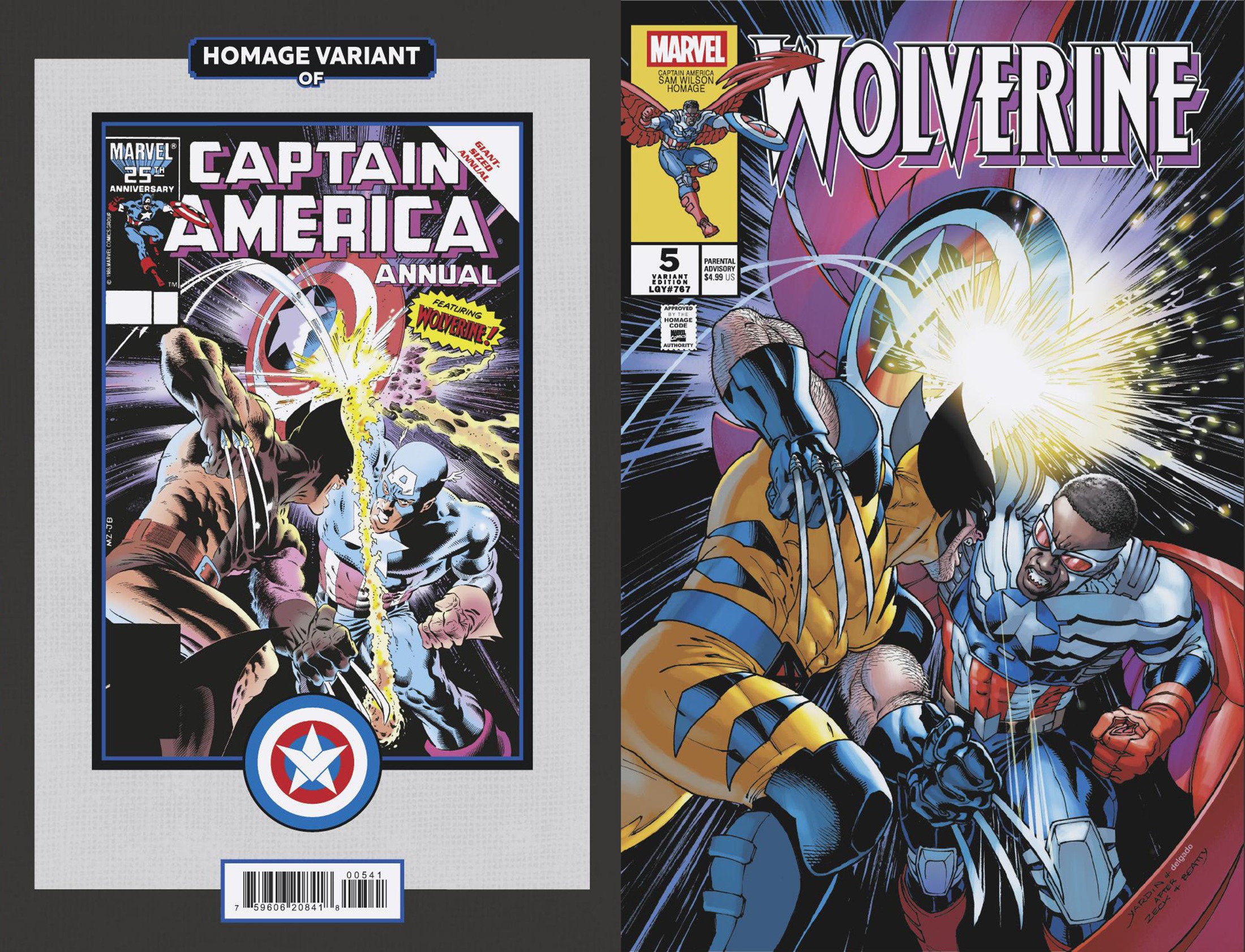 Wolverine #5 David Yardin Captain America Homage Variant | Dragon's Lair Comics and Fantasy Houston TX