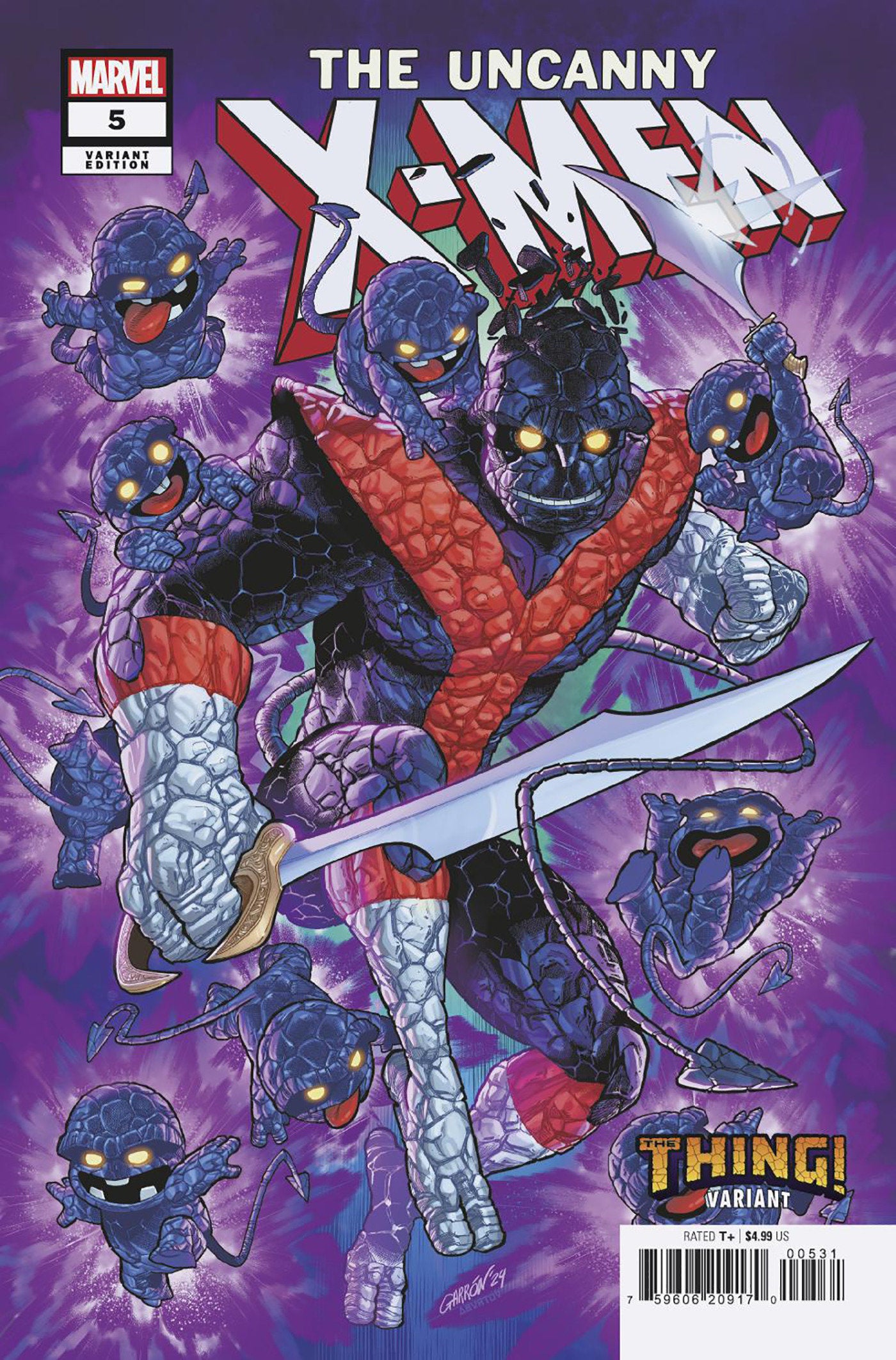 Uncanny X-Men #5 Javier Garron The Thing! Variant | Dragon's Lair Comics and Fantasy Houston TX