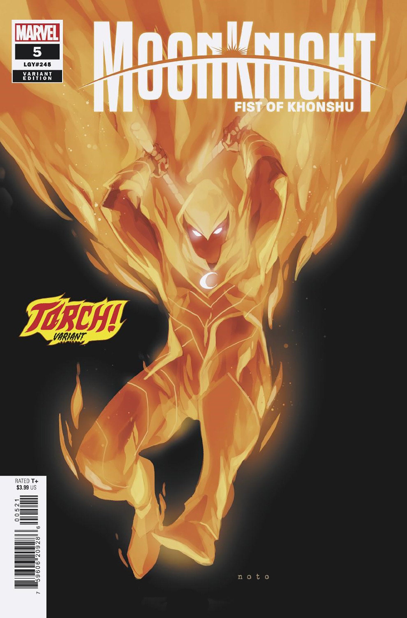 Moon Knight: Fist Of Khonshu #5 Phil Noto Torch! Variant | Dragon's Lair Comics and Fantasy Houston TX