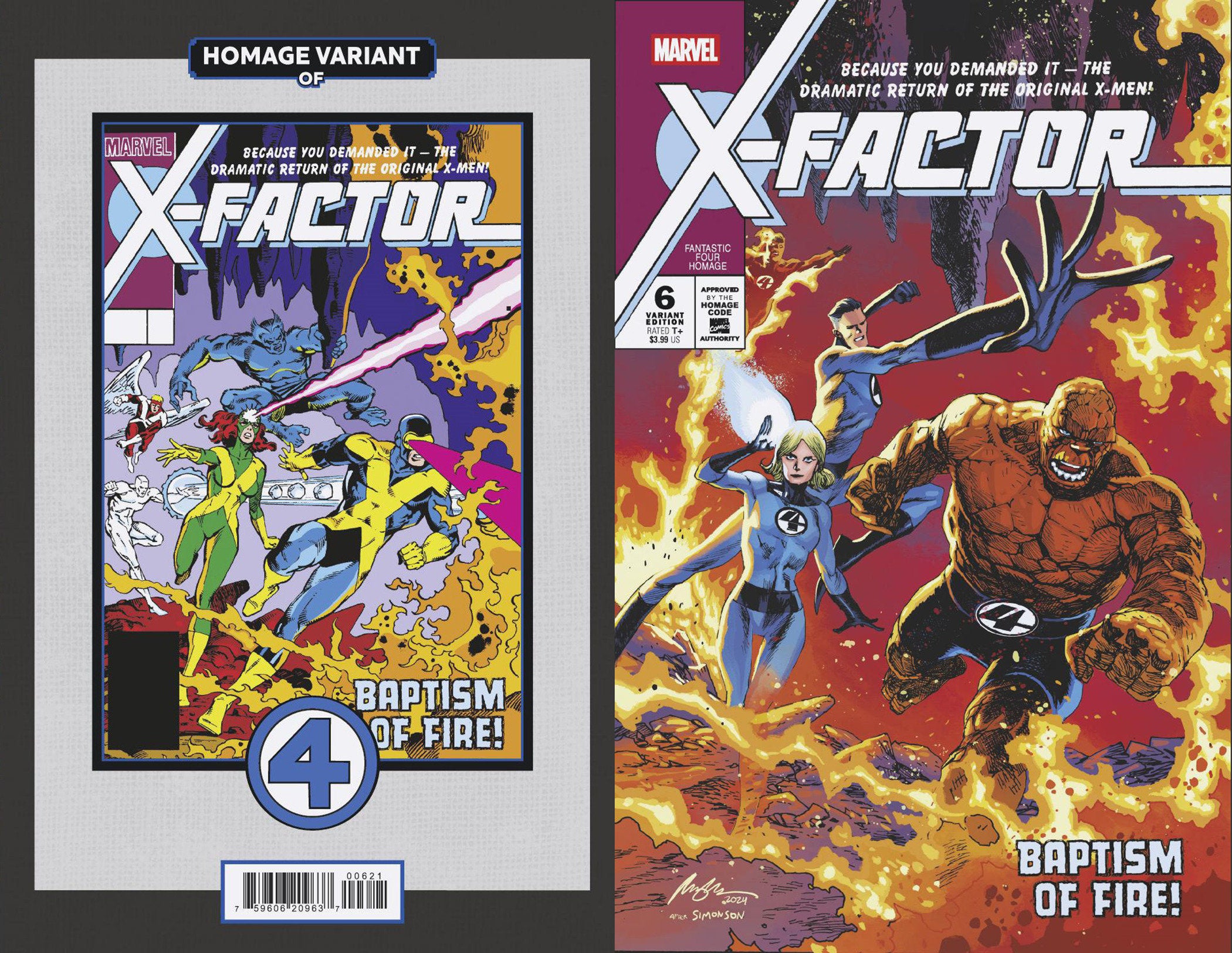 X-Factor #6 Rafael Albuquerque Fantastic Four Homage Variant | Dragon's Lair Comics and Fantasy Houston TX