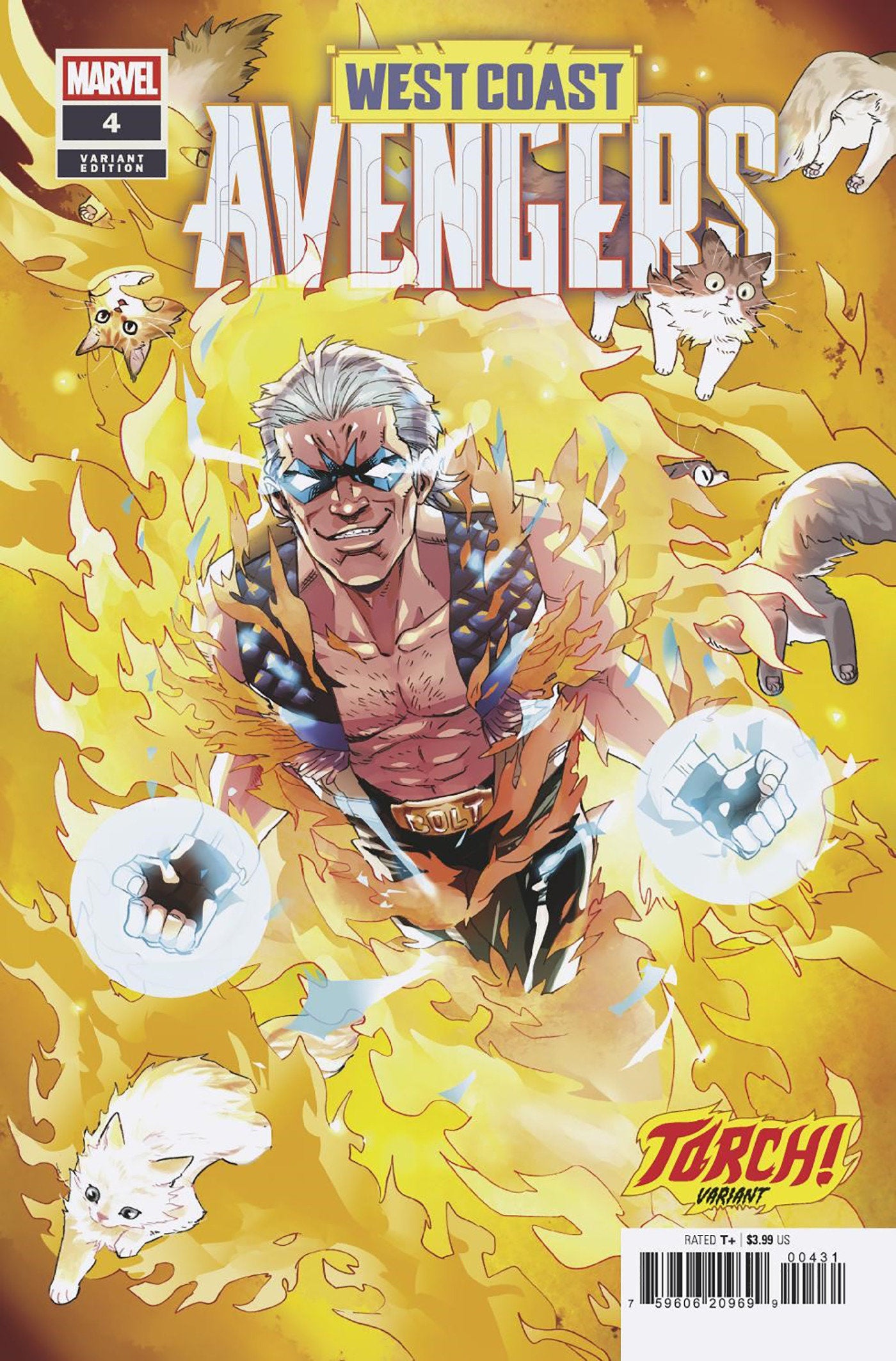 West Coast Avengers #4 Nao Fuji Torch Variant | Dragon's Lair Comics and Fantasy Houston TX