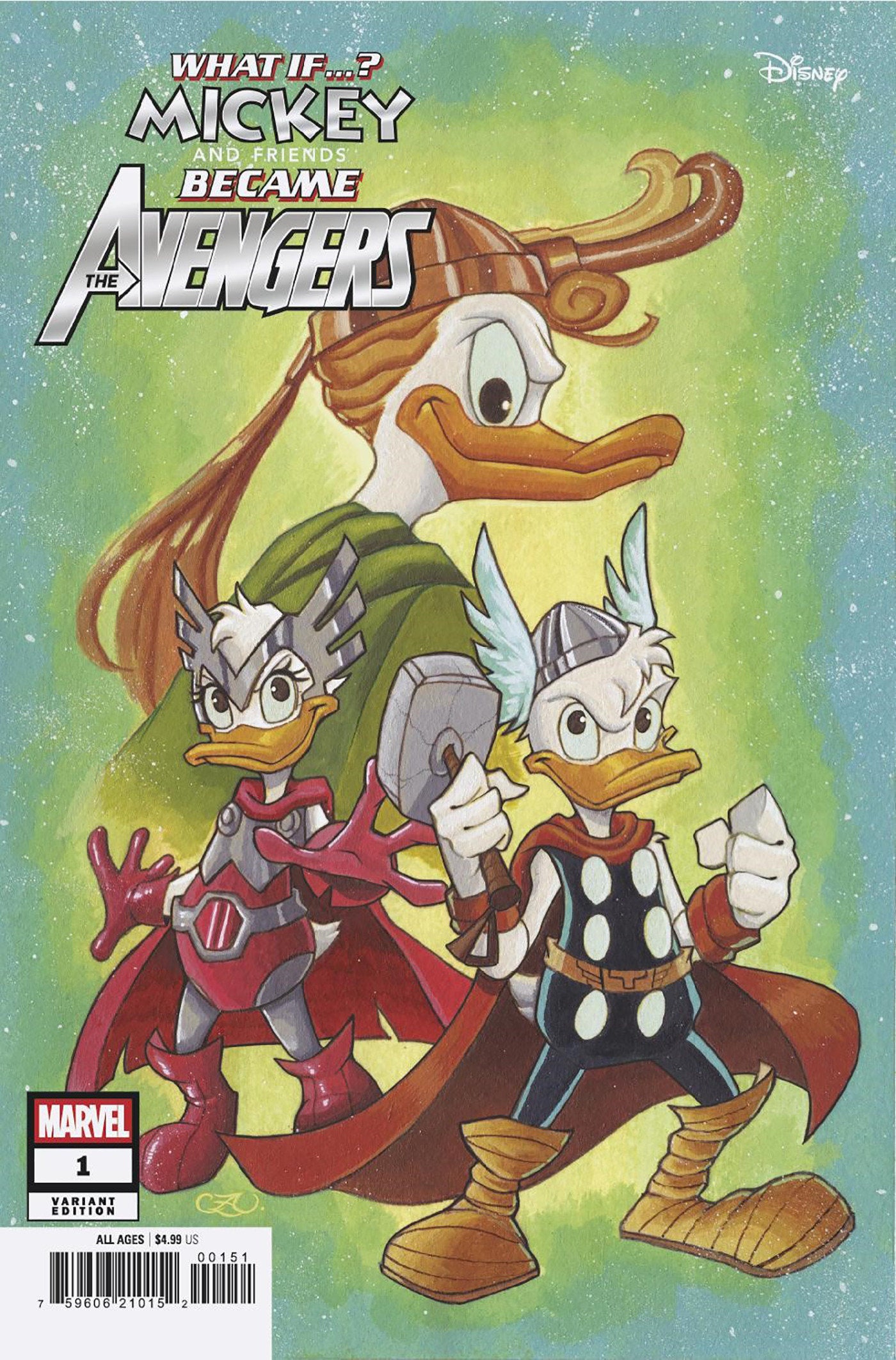 Marvel & Disney: What If...? Mickey & Friends Became The Avengers #1 Chrissie Zu Llo Variant | Dragon's Lair Comics and Fantasy Houston TX