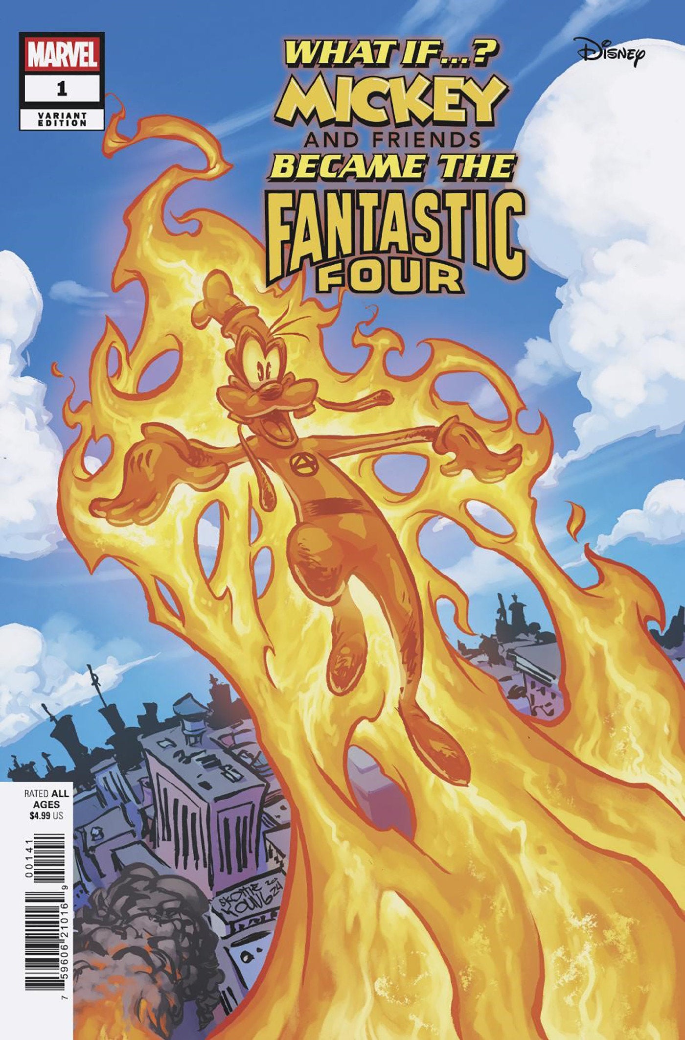 What If Mickey & Friends Became Fantastic Four #1 Young Variant | Dragon's Lair Comics and Fantasy Houston TX