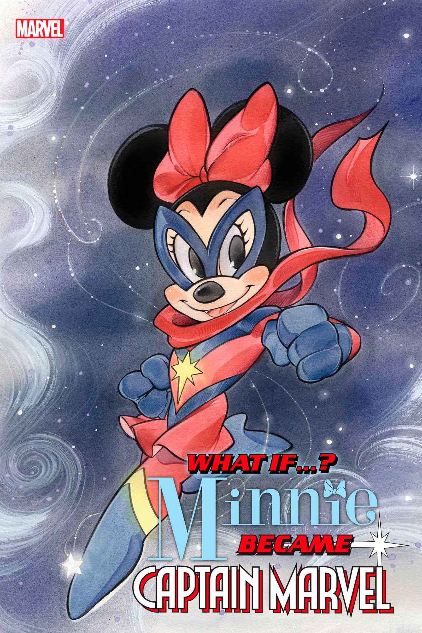 Marvel & Disney: What If...? Minnie Became Captain Marvel #1 Peach Momoko Variant | Dragon's Lair Comics and Fantasy Houston TX