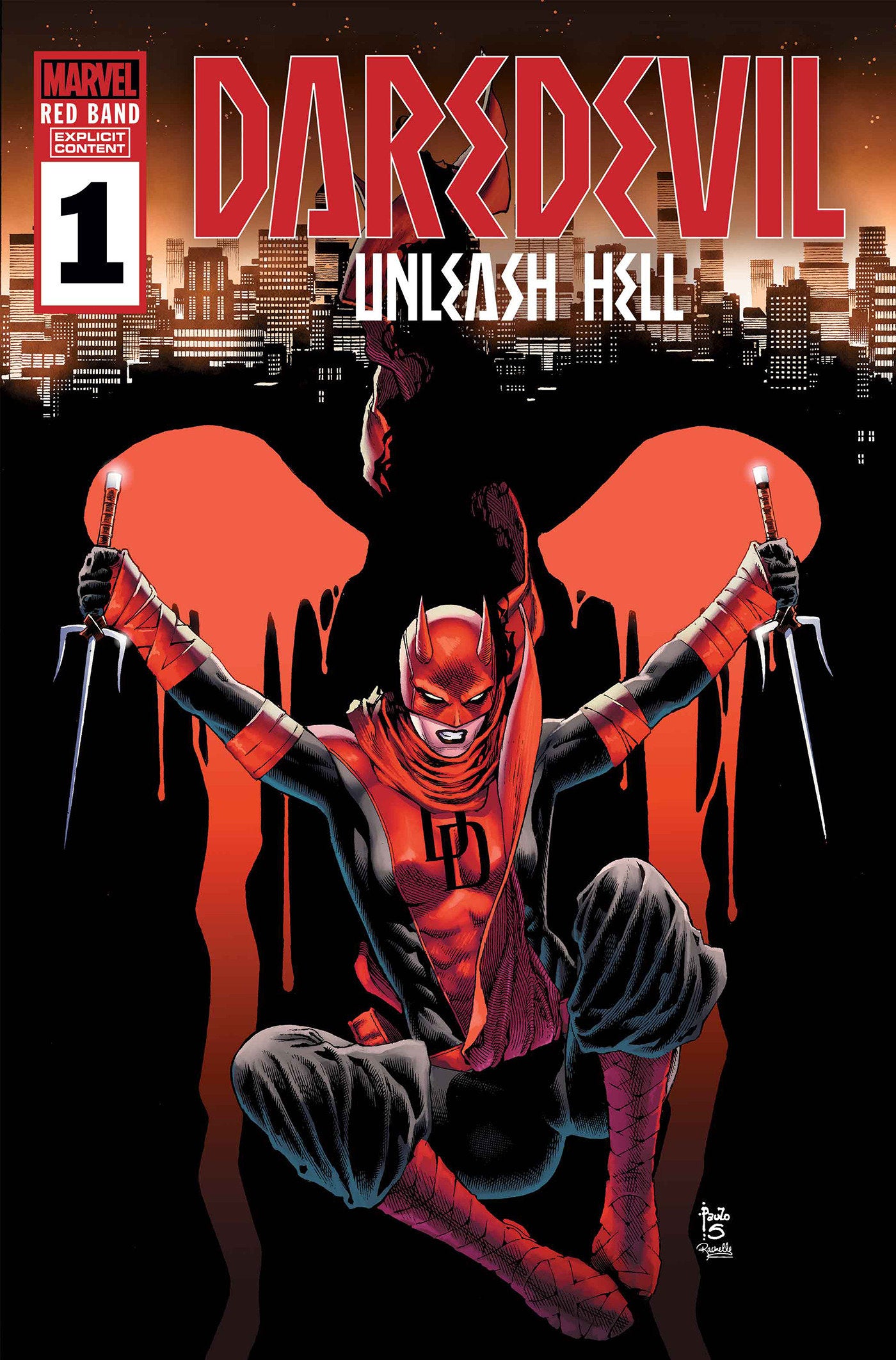 Daredevil Unleash Hell Red Band #1 (Of 5) (Polybag) | Dragon's Lair Comics and Fantasy Houston TX