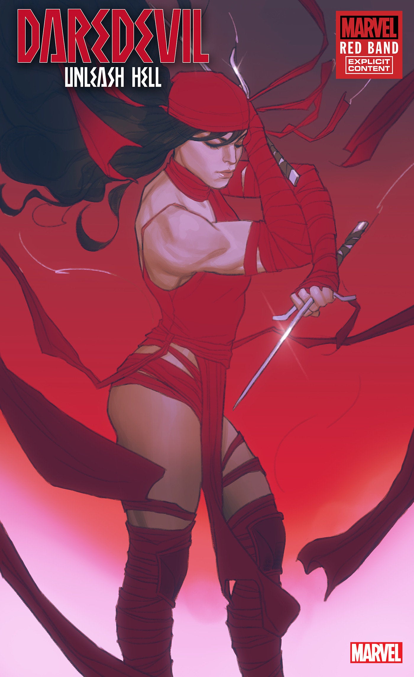 Daredevil Unleash Hell Red Band #1 (Of 5) Swaby Elektra Variant | Dragon's Lair Comics and Fantasy Houston TX