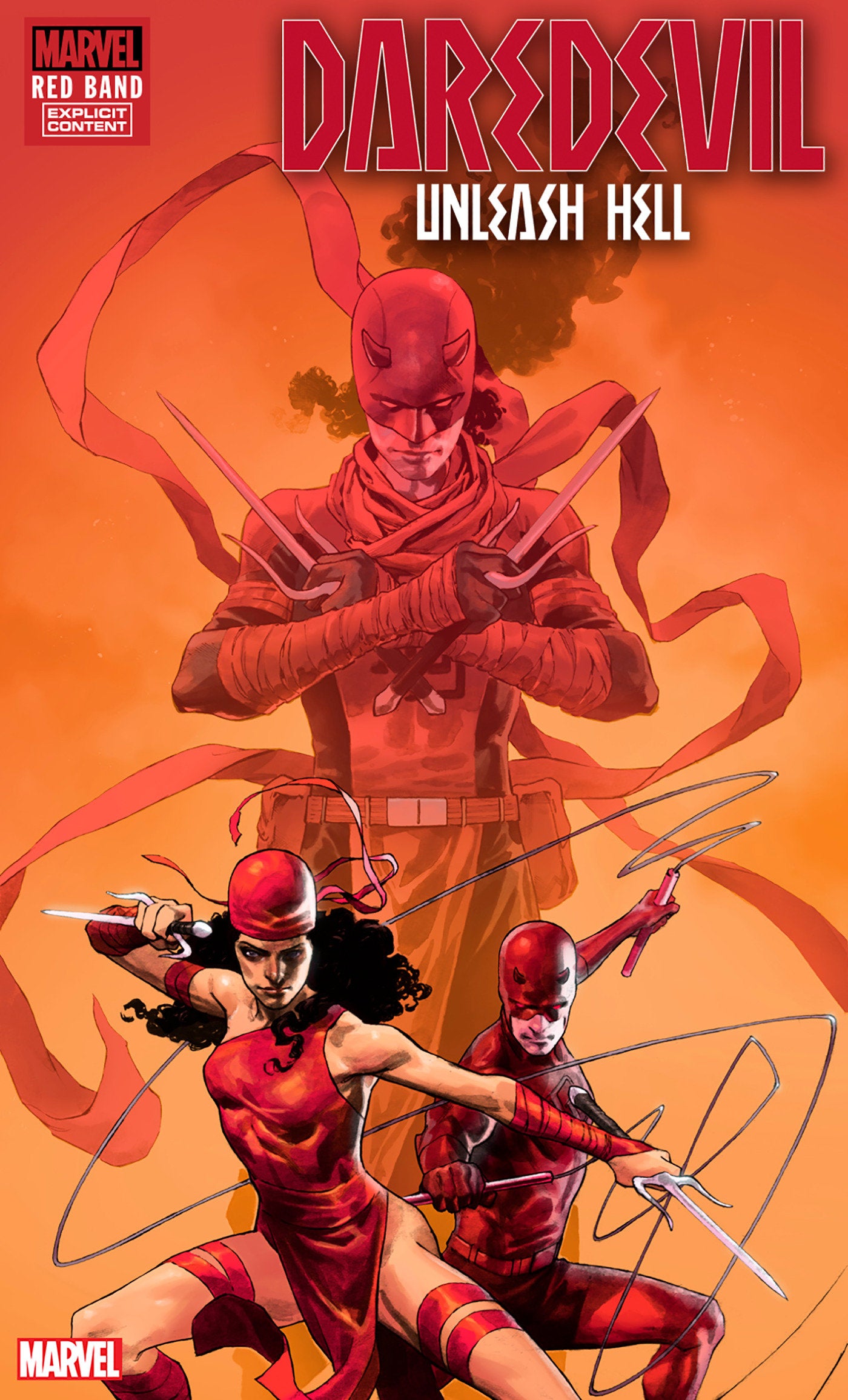 Daredevil Unleash Hell Red Band #1 (Of 5) Opena Variant (Bag) | Dragon's Lair Comics and Fantasy Houston TX