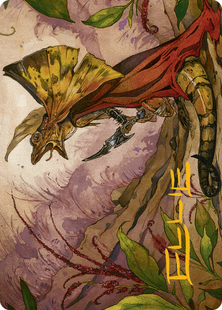 Hired Claw Art Card (Gold-Stamped Signature) [Bloomburrow Art Series] | Dragon's Lair Comics and Fantasy Houston TX