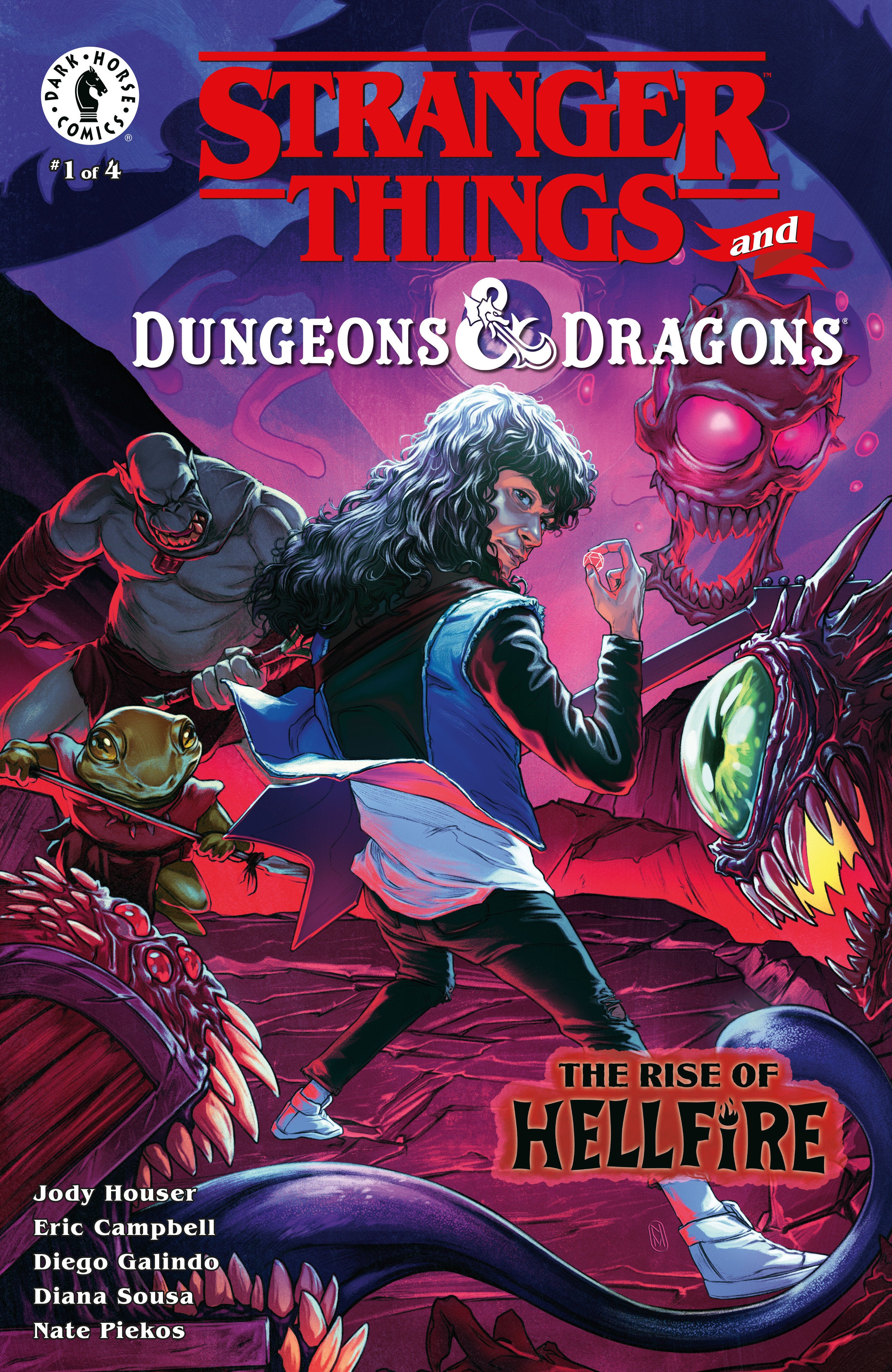 Stranger Things Dungeons & Dragons  Rise Of Hellfire #1 Cover E Malavia | Dragon's Lair Comics and Fantasy Houston TX