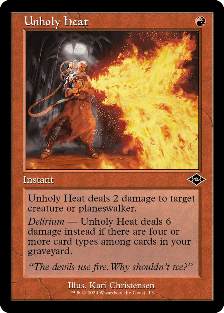 Unholy Heat (Retro) [Modern Horizons 2] | Dragon's Lair Comics and Fantasy Houston TX