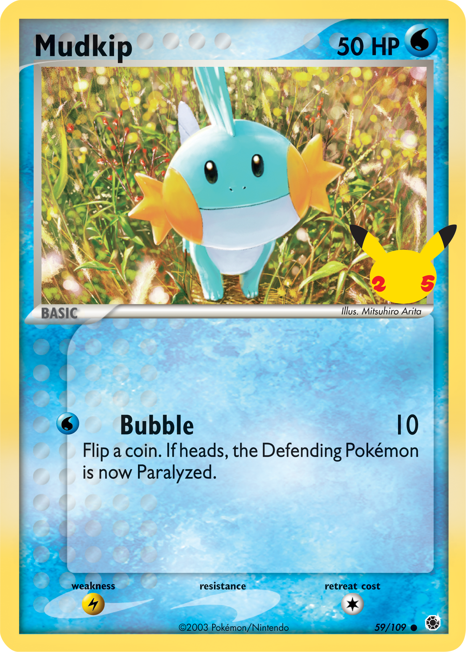 Mudkip (59/109) (Jumbo Card) [First Partner Pack] | Dragon's Lair Comics and Fantasy Houston TX