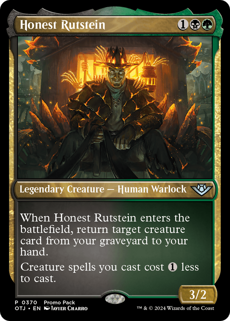 Honest Rutstein (Promo Pack) [Outlaws of Thunder Junction Promos] | Dragon's Lair Comics and Fantasy Houston TX