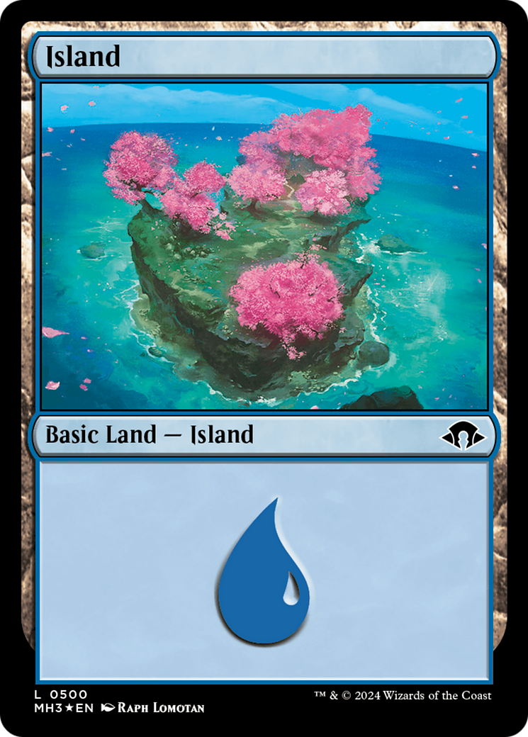 Island (0500) (Ripple Foil) [Modern Horizons 3] | Dragon's Lair Comics and Fantasy Houston TX