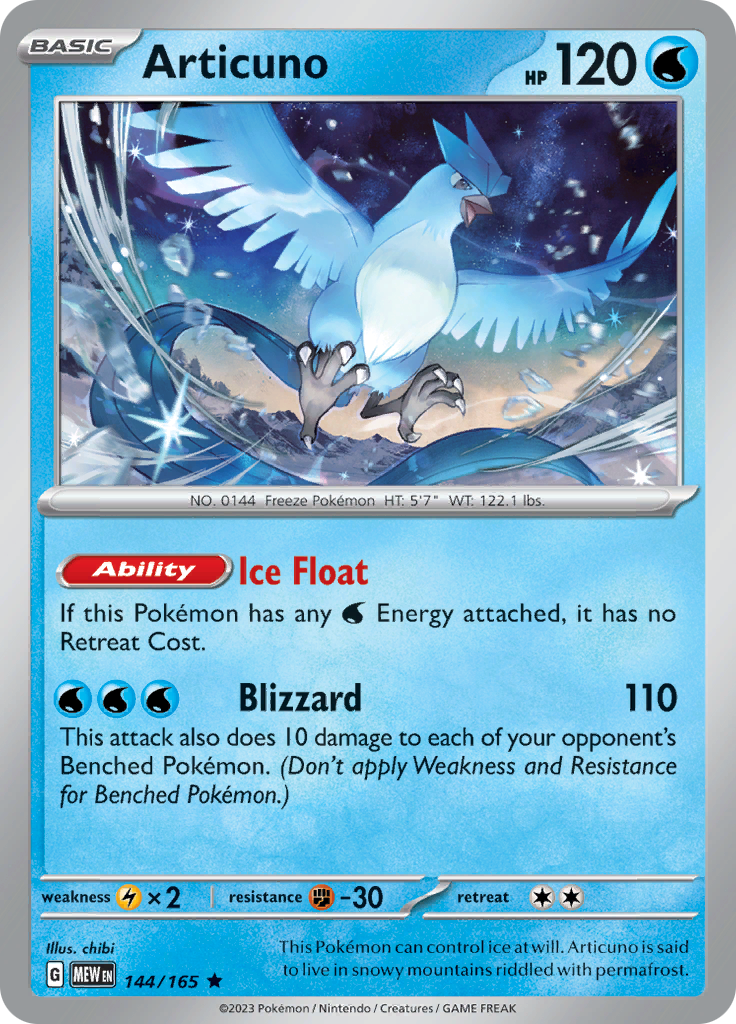 Articuno (144/165) [Scarlet & Violet 151] | Dragon's Lair Comics and Fantasy Houston TX