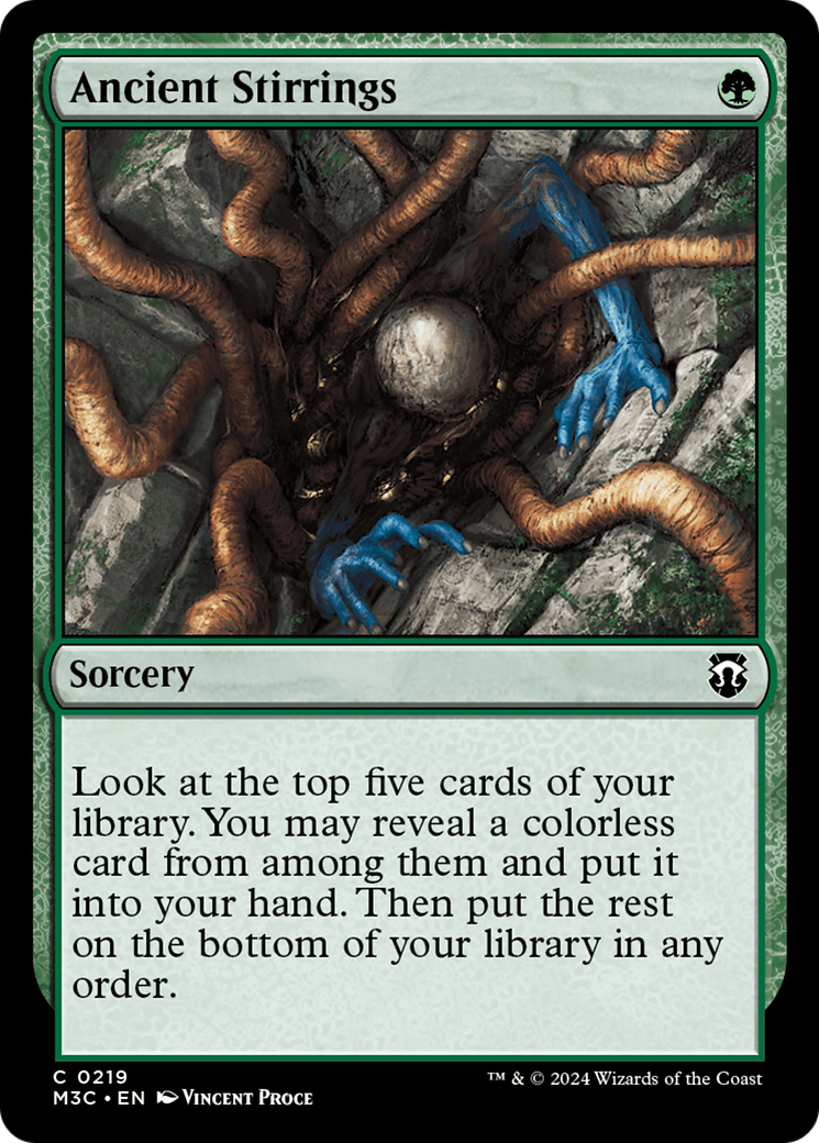 Ancient Stirrings (Ripple Foil) [Modern Horizons 3 Commander] | Dragon's Lair Comics and Fantasy Houston TX