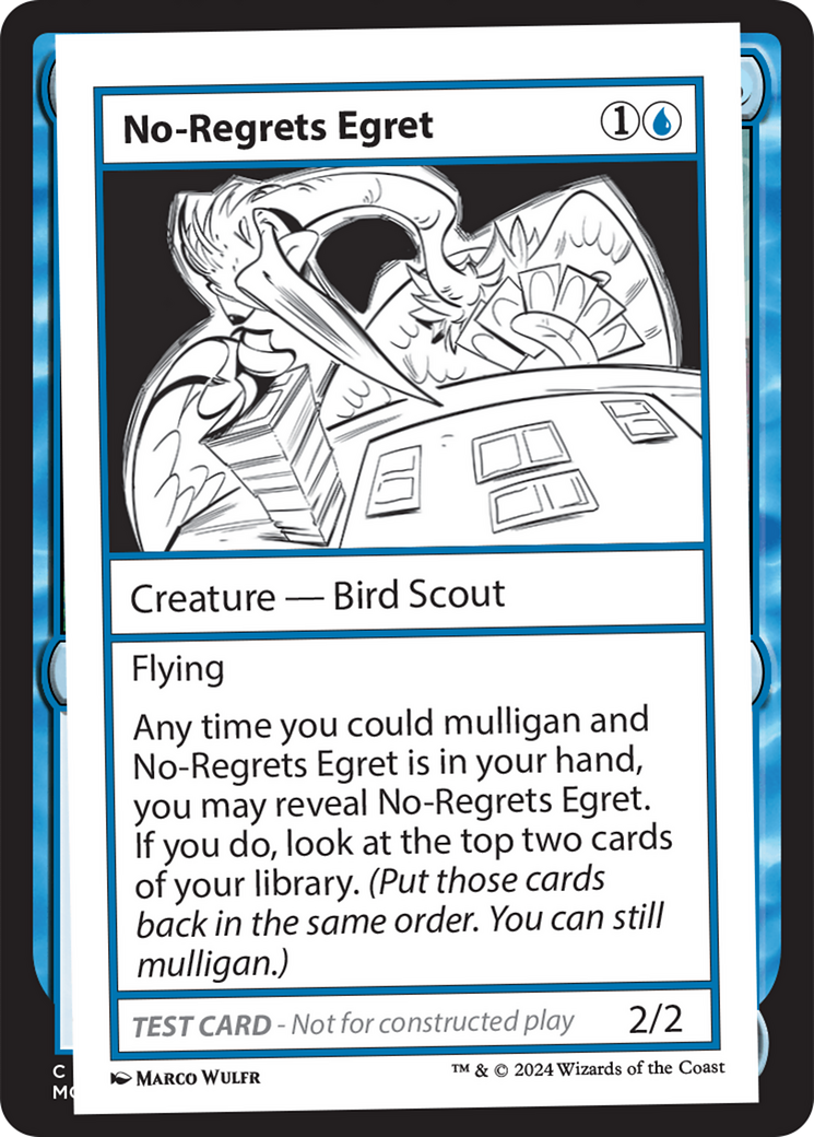 No-Regrets Egret [Mystery Booster 2 Playtest Cards] | Dragon's Lair Comics and Fantasy Houston TX