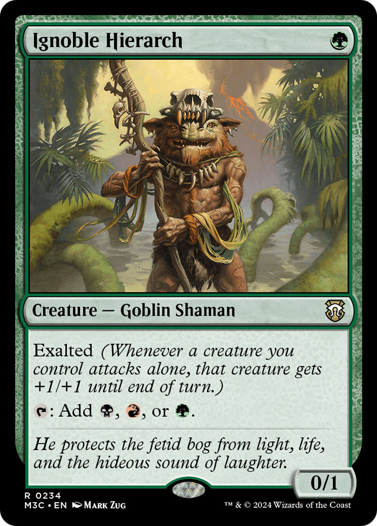 Ignoble Hierarch (Ripple Foil) [Modern Horizons 3 Commander] | Dragon's Lair Comics and Fantasy Houston TX