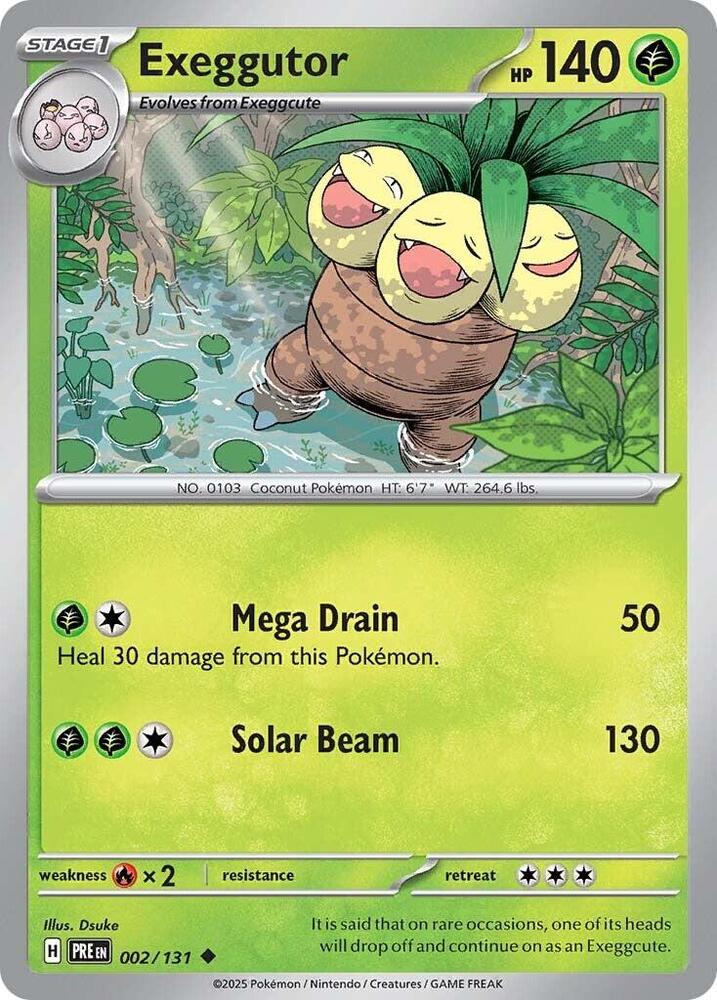 Exeggutor (002/131) [Scarlet & Violet: Prismatic Evolutions] | Dragon's Lair Comics and Fantasy Houston TX