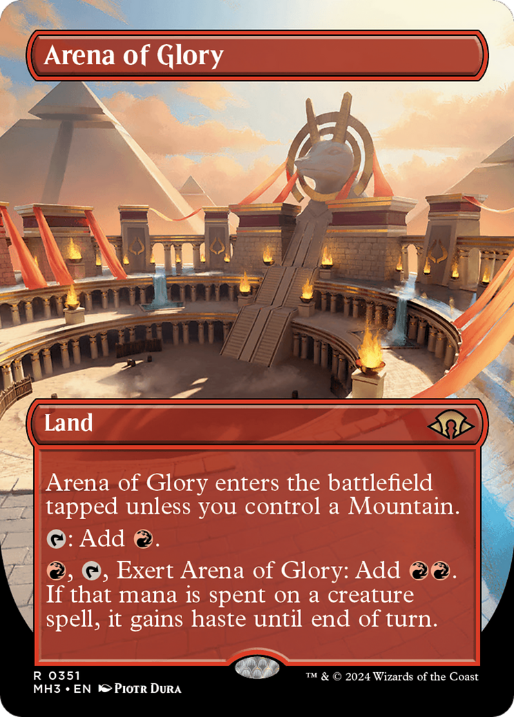 Arena of Glory (Borderless) [Modern Horizons 3] | Dragon's Lair Comics and Fantasy Houston TX