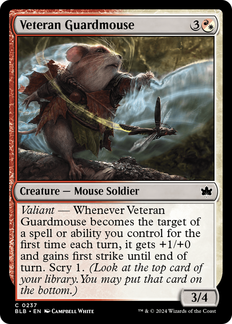 Veteran Guardmouse [Bloomburrow] | Dragon's Lair Comics and Fantasy Houston TX