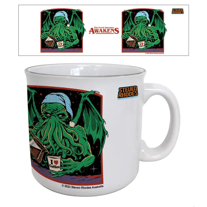 Pyramid America: Steven Rhodes - Awakens 20oz. Ceramic Camper Mug | Dragon's Lair Comics and Fantasy Houston TX