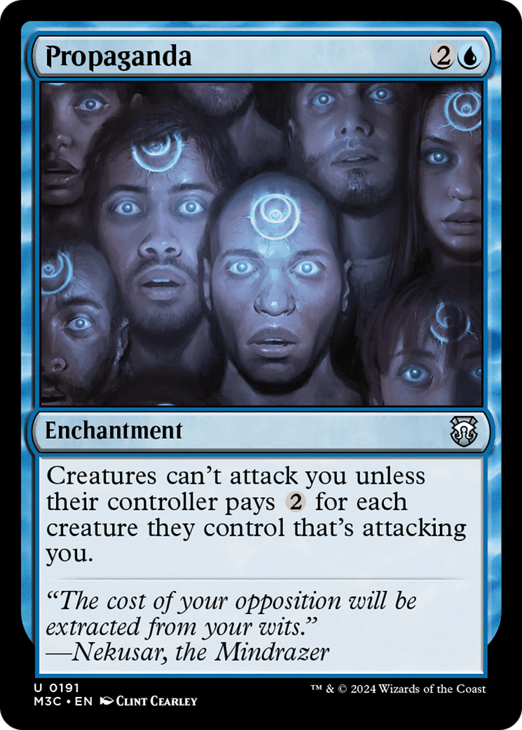 Propaganda (Ripple Foil) [Modern Horizons 3 Commander] | Dragon's Lair Comics and Fantasy Houston TX