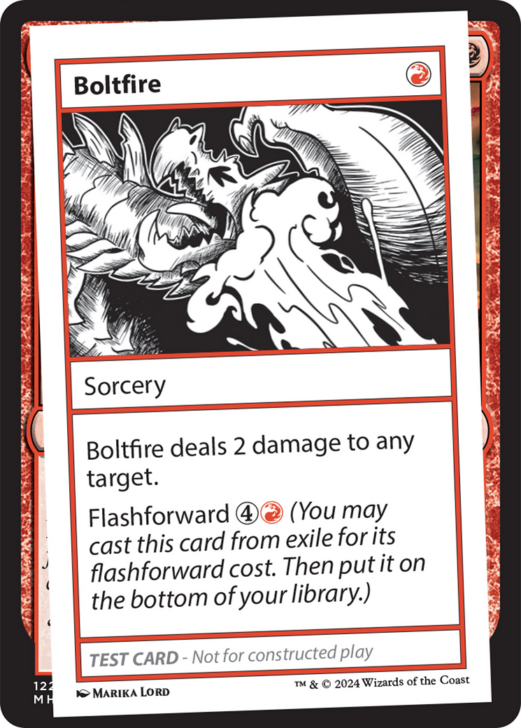 Boltfire [Mystery Booster 2 Playtest Cards] | Dragon's Lair Comics and Fantasy Houston TX