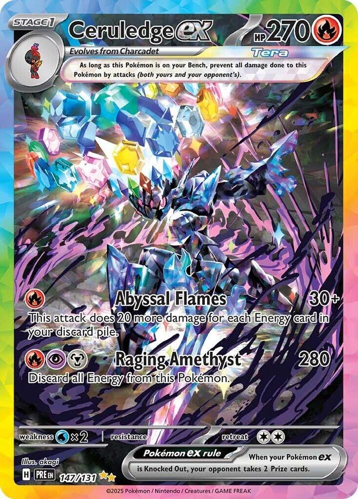 Ceruledge ex (147/131) [Scarlet & Violet: Prismatic Evolutions] | Dragon's Lair Comics and Fantasy Houston TX