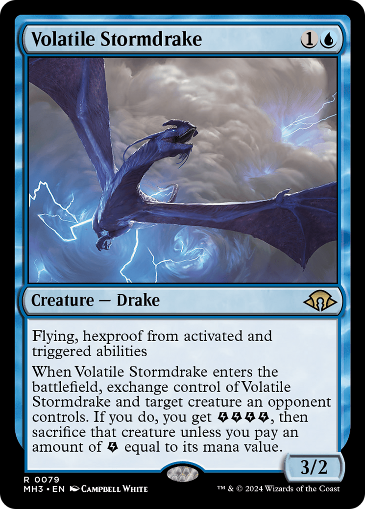 Volatile Stormdrake [Modern Horizons 3] | Dragon's Lair Comics and Fantasy Houston TX