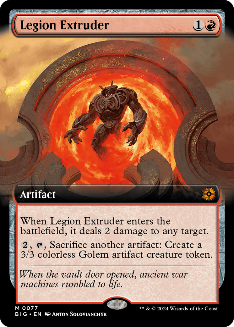 Legion Extruder (Extended Art) [Outlaws of Thunder Junction: The Big Score] | Dragon's Lair Comics and Fantasy Houston TX