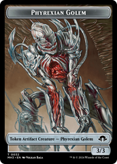 Eldrazi Spawn // Phyrexian Golem Double-Sided Token [Modern Horizons 3 Tokens] | Dragon's Lair Comics and Fantasy Houston TX