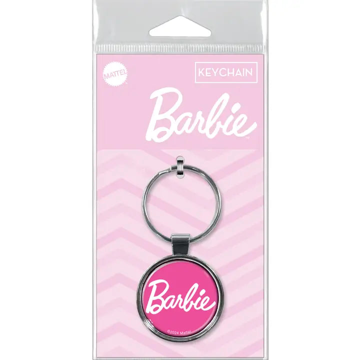 Barbie Logo On Pink Keychain | Dragon's Lair Comics and Fantasy Houston TX