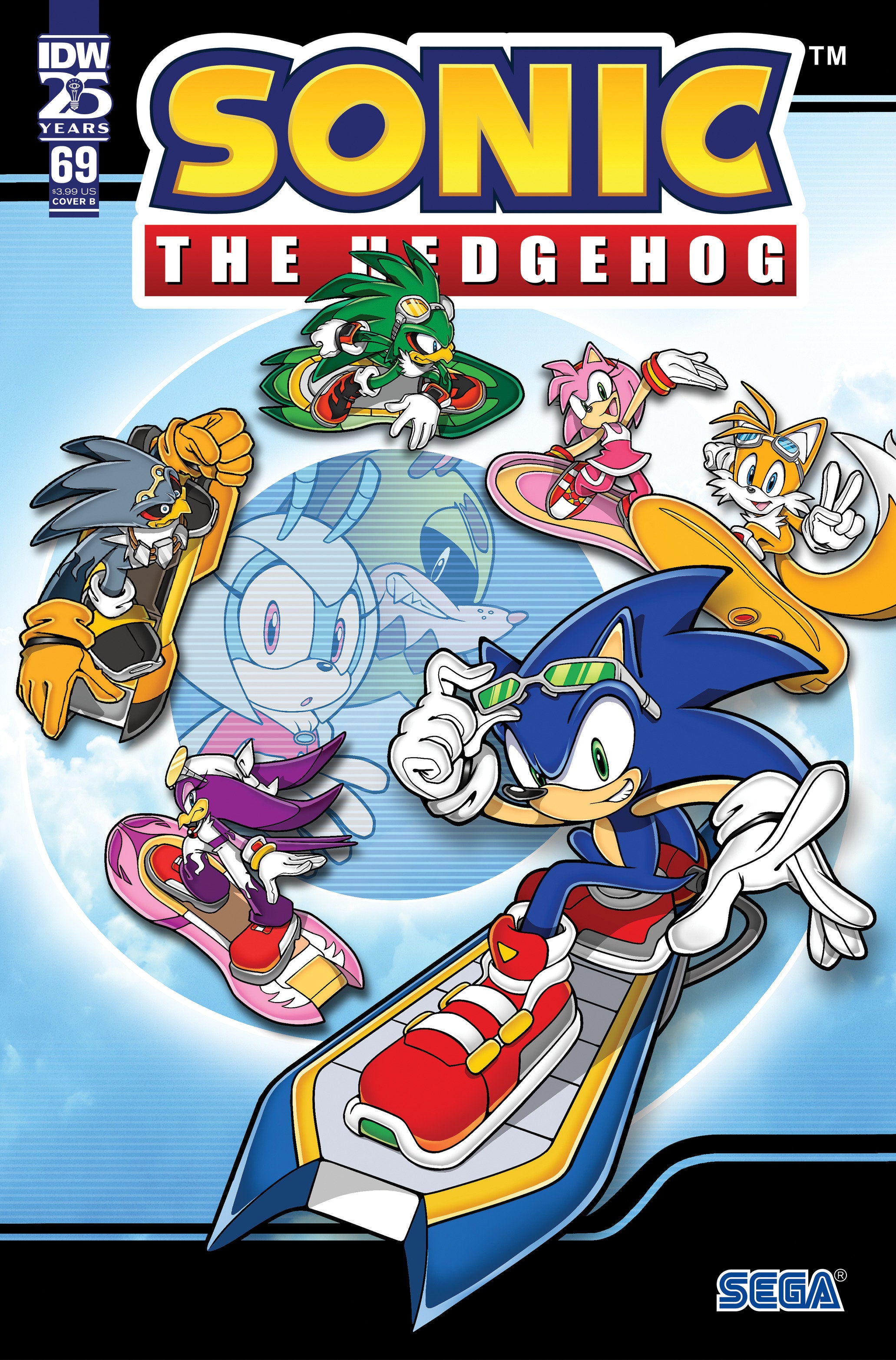 Sonic The Hedgehog #69 Variant B (Curry) | Dragon's Lair Comics and Fantasy Houston TX