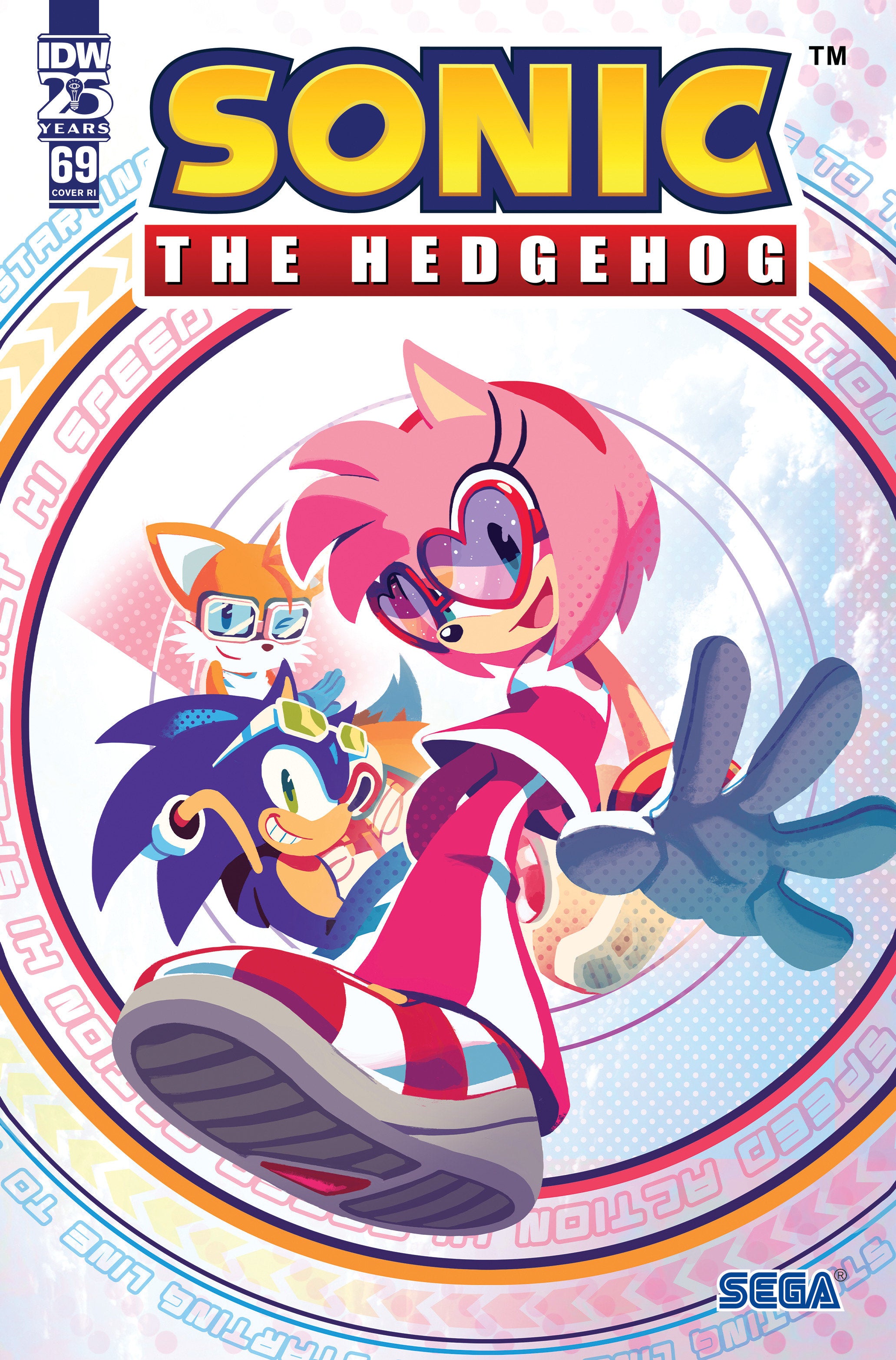 Sonic The Hedgehog #69 Variant Ri (10) (Fourdraine) | Dragon's Lair Comics and Fantasy Houston TX