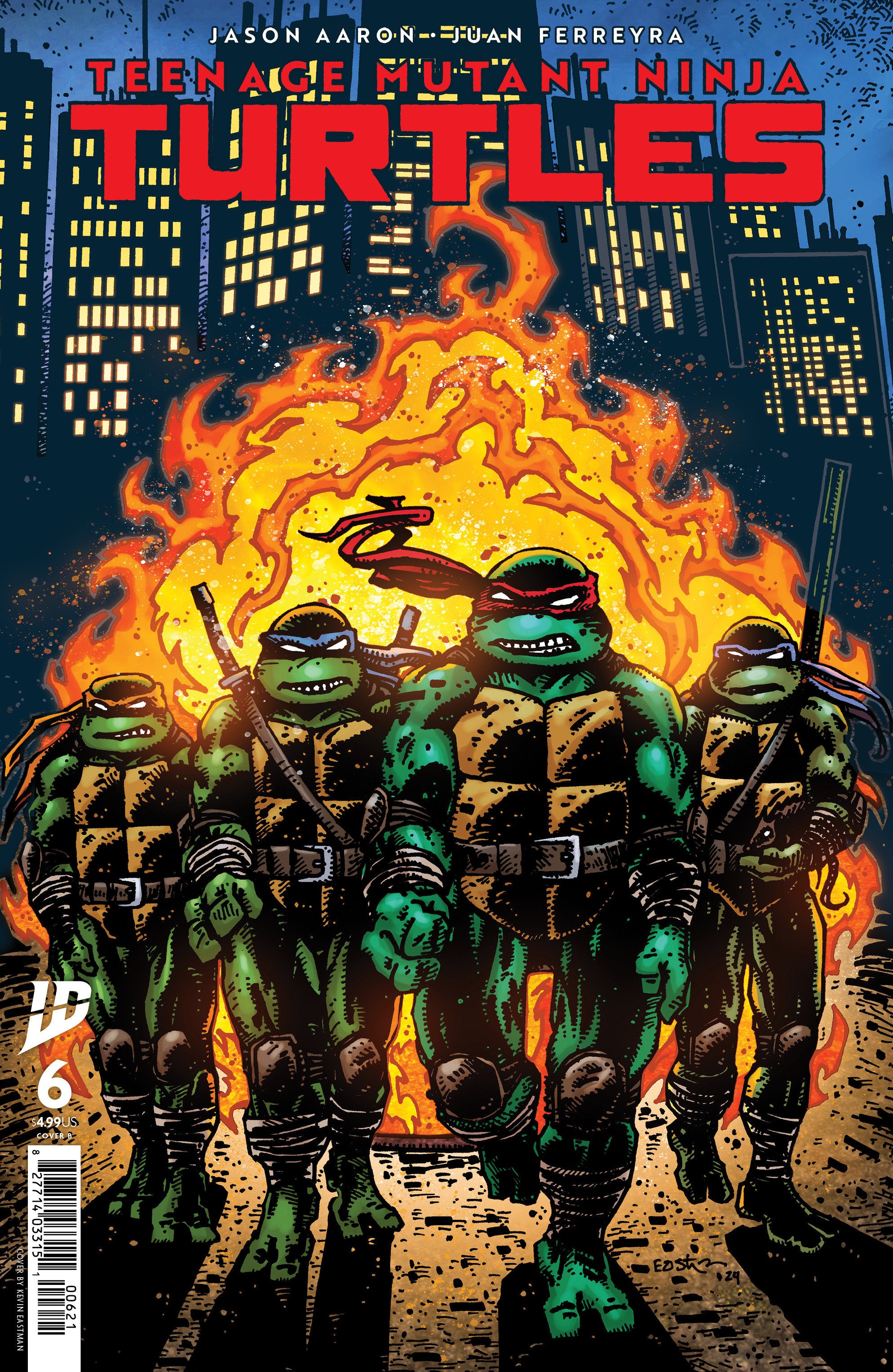 Teenage Mutant Ninja Turtles #6 Variant B (Eastman) | Dragon's Lair Comics and Fantasy Houston TX