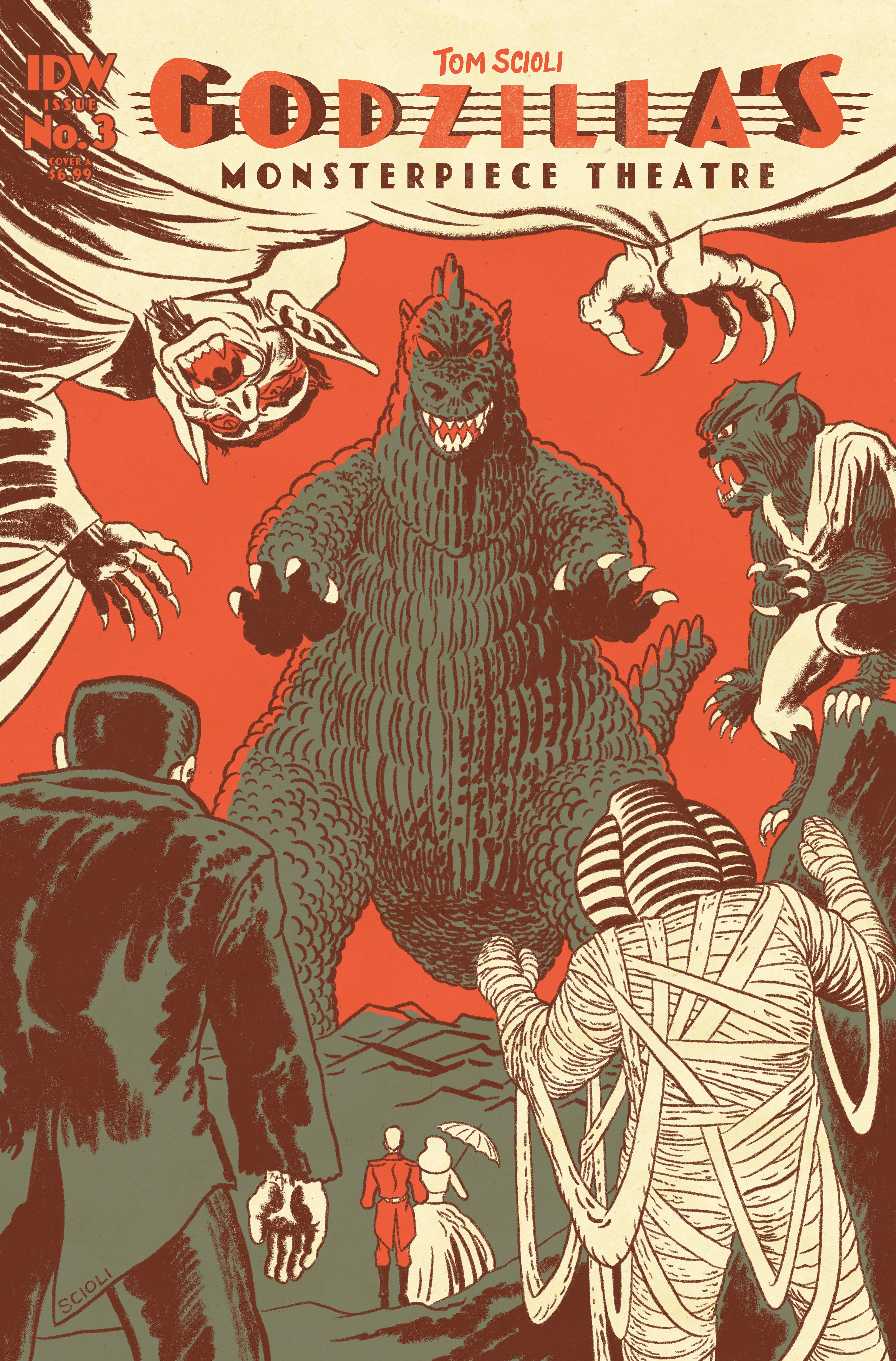 Godzilla Monsterpiece Theatre #3 Cover A Scioli | Dragon's Lair Comics and Fantasy Houston TX