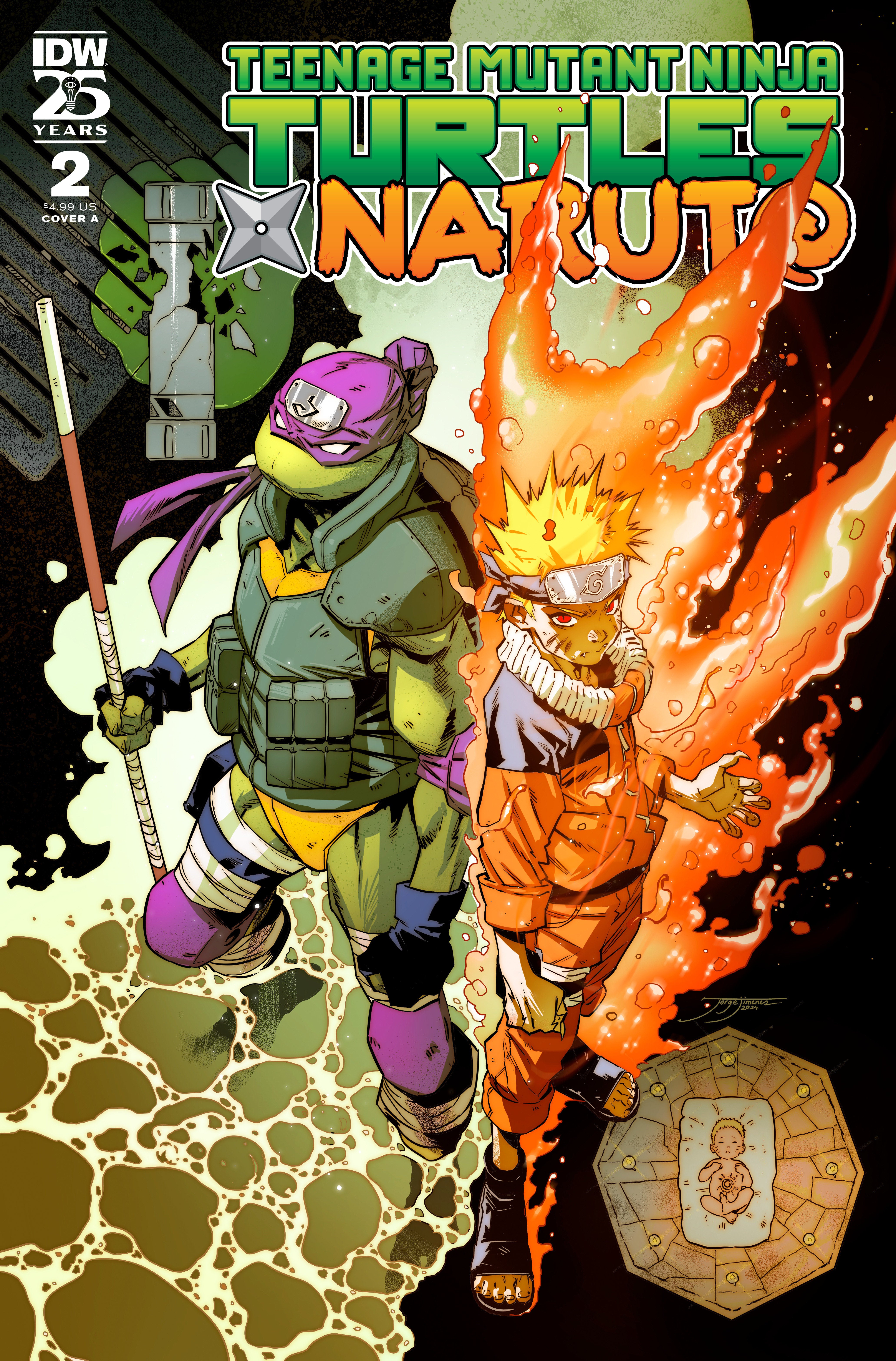 Teenage Mutant Ninja Turtles X Naruto #2 Cover A Jimenez | Dragon's Lair Comics and Fantasy Houston TX