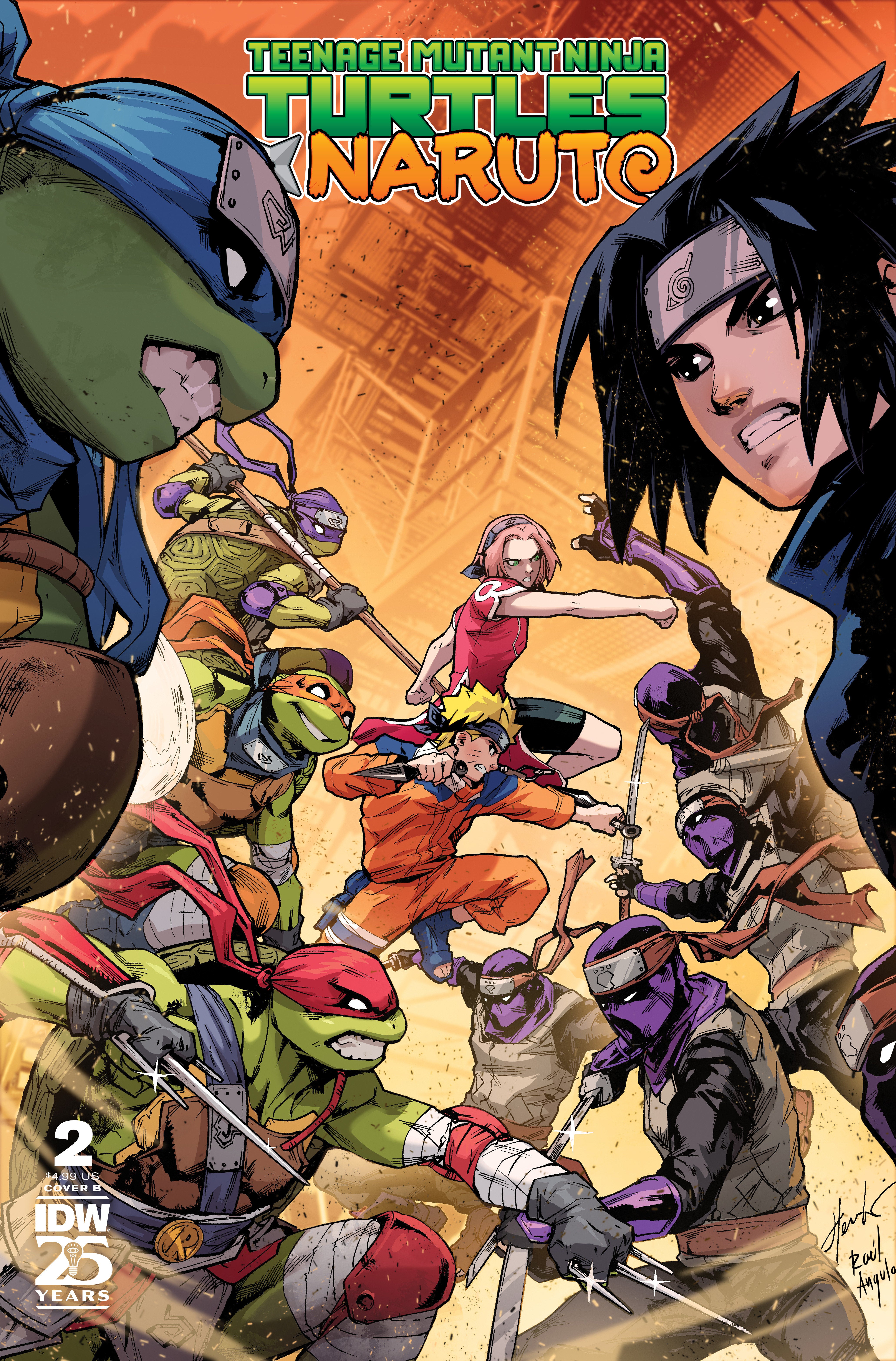 Teenage Mutant Ninja Turtles X Naruto #2 Cover B Prasetya | Dragon's Lair Comics and Fantasy Houston TX