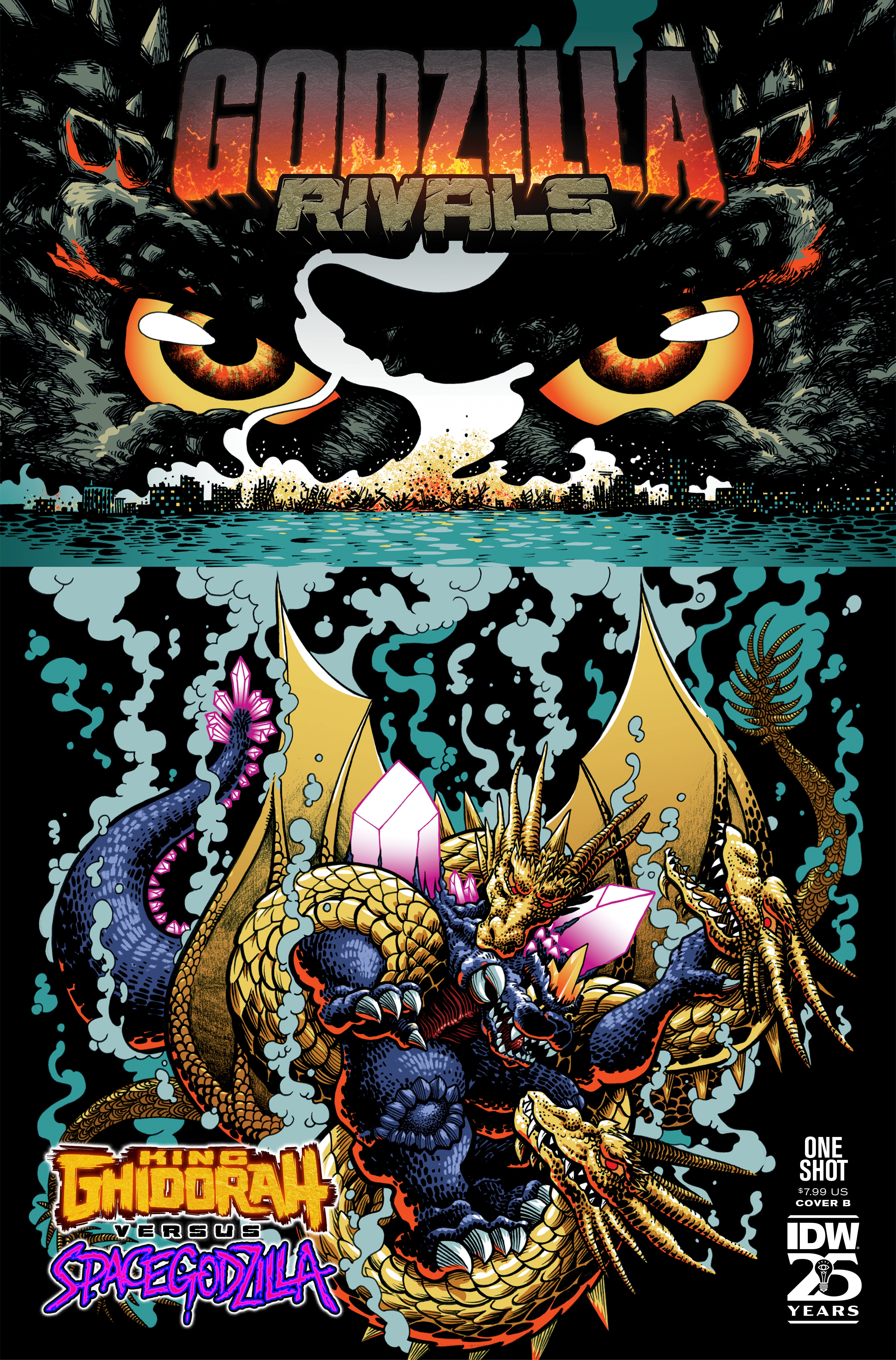 Godzilla Rivals: King Ghidorah vs. Spacegodzilla Variant B (J. Gonzo) | Dragon's Lair Comics and Fantasy Houston TX