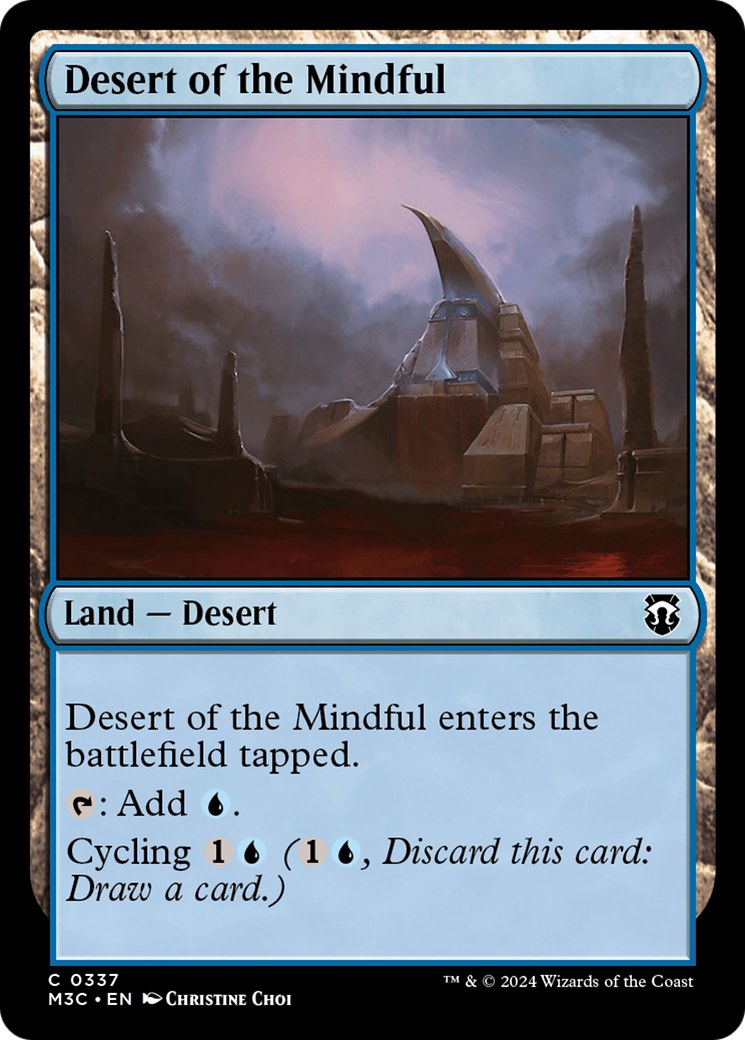 Desert of the Mindful (Ripple Foil) [Modern Horizons 3 Commander] | Dragon's Lair Comics and Fantasy Houston TX