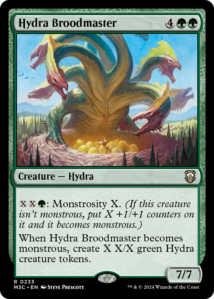 Hydra Broodmaster (Ripple Foil) [Modern Horizons 3 Commander] | Dragon's Lair Comics and Fantasy Houston TX