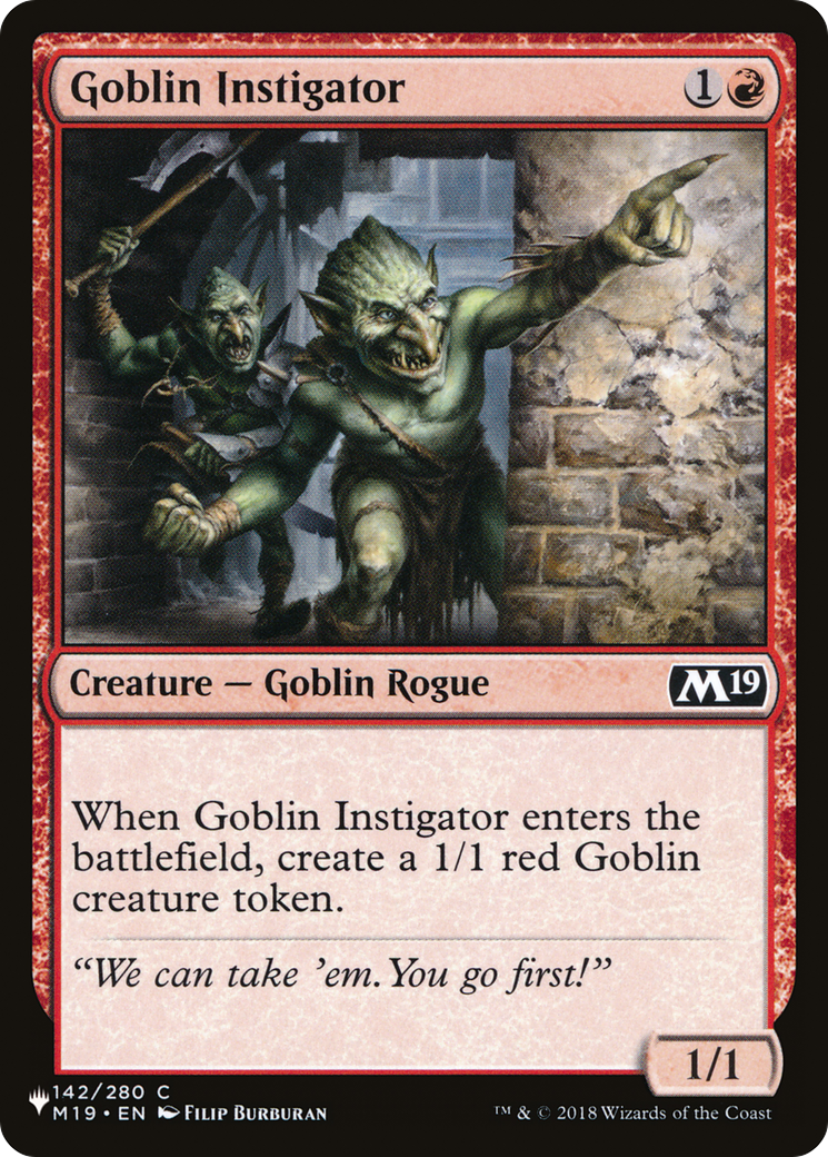 Goblin Instigator [The List] | Dragon's Lair Comics and Fantasy Houston TX