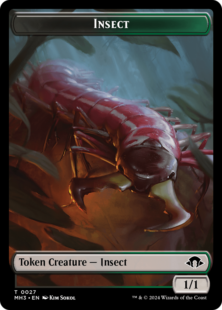 Eldrazi Spawn // Insect (0027) Double-Sided Token [Modern Horizons 3 Tokens] | Dragon's Lair Comics and Fantasy Houston TX