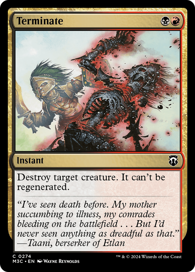 Terminate (Ripple Foil) [Modern Horizons 3 Commander] | Dragon's Lair Comics and Fantasy Houston TX