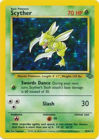 Scyther (10/64) [Jungle Unlimited] [No Symbol] | Dragon's Lair Comics and Fantasy Houston TX